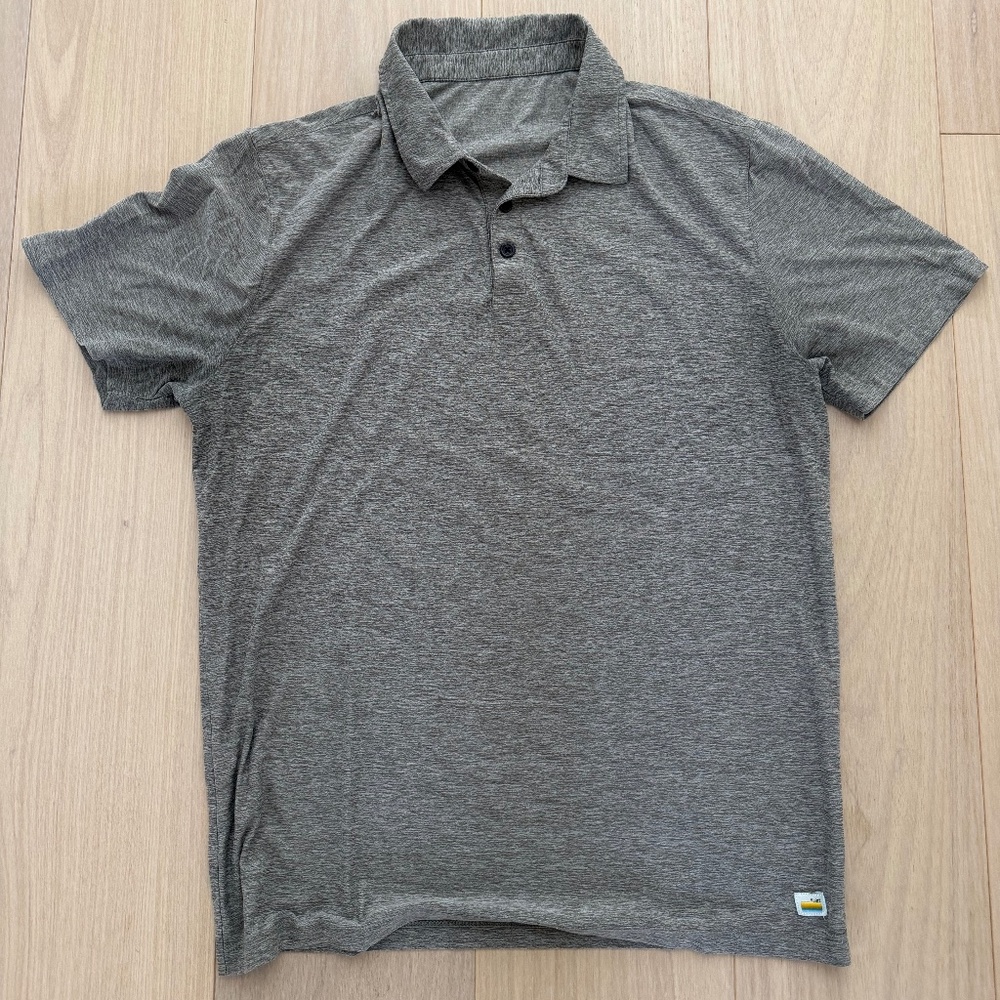 Vuori Men's Polo Gray